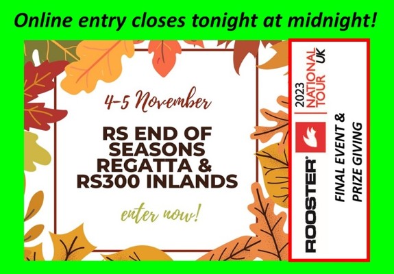 More information on Inlands online entry closes tonight at midnight!